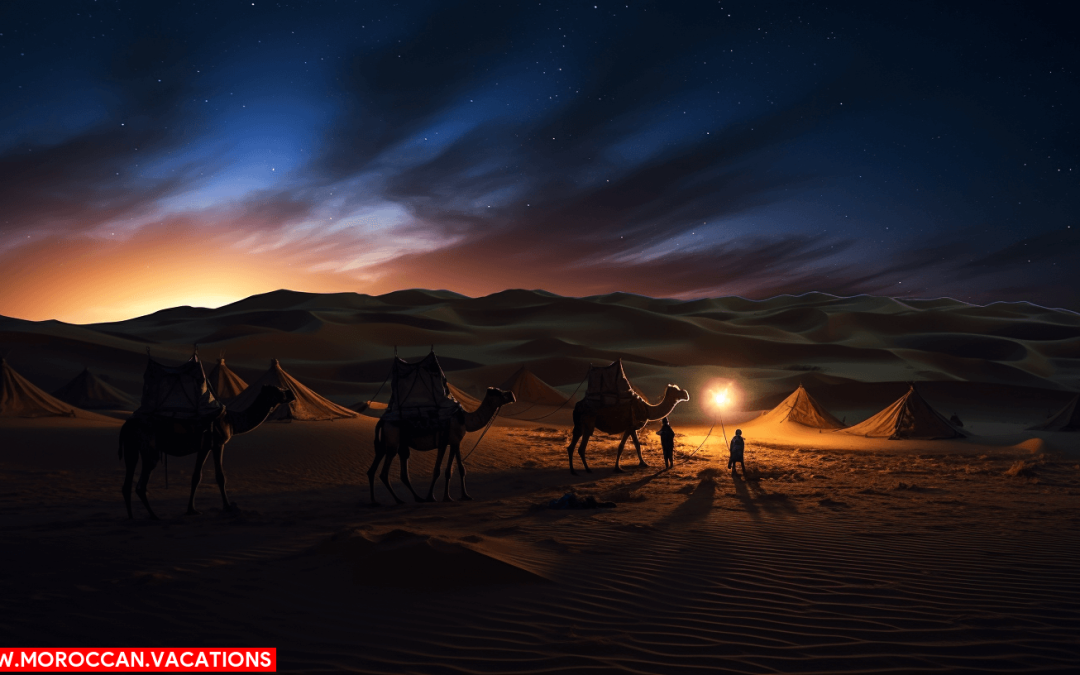 A Night Under the Desert Sky: Camping and Camel Trekking Adventures in Erg Chebbi
