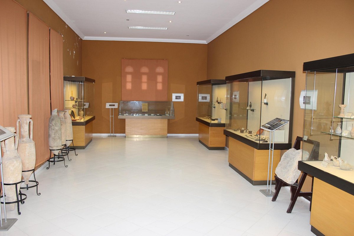 Interior of the Archaeological Museum of Tetouan, showcasing ancient artifacts and cultural heritage
