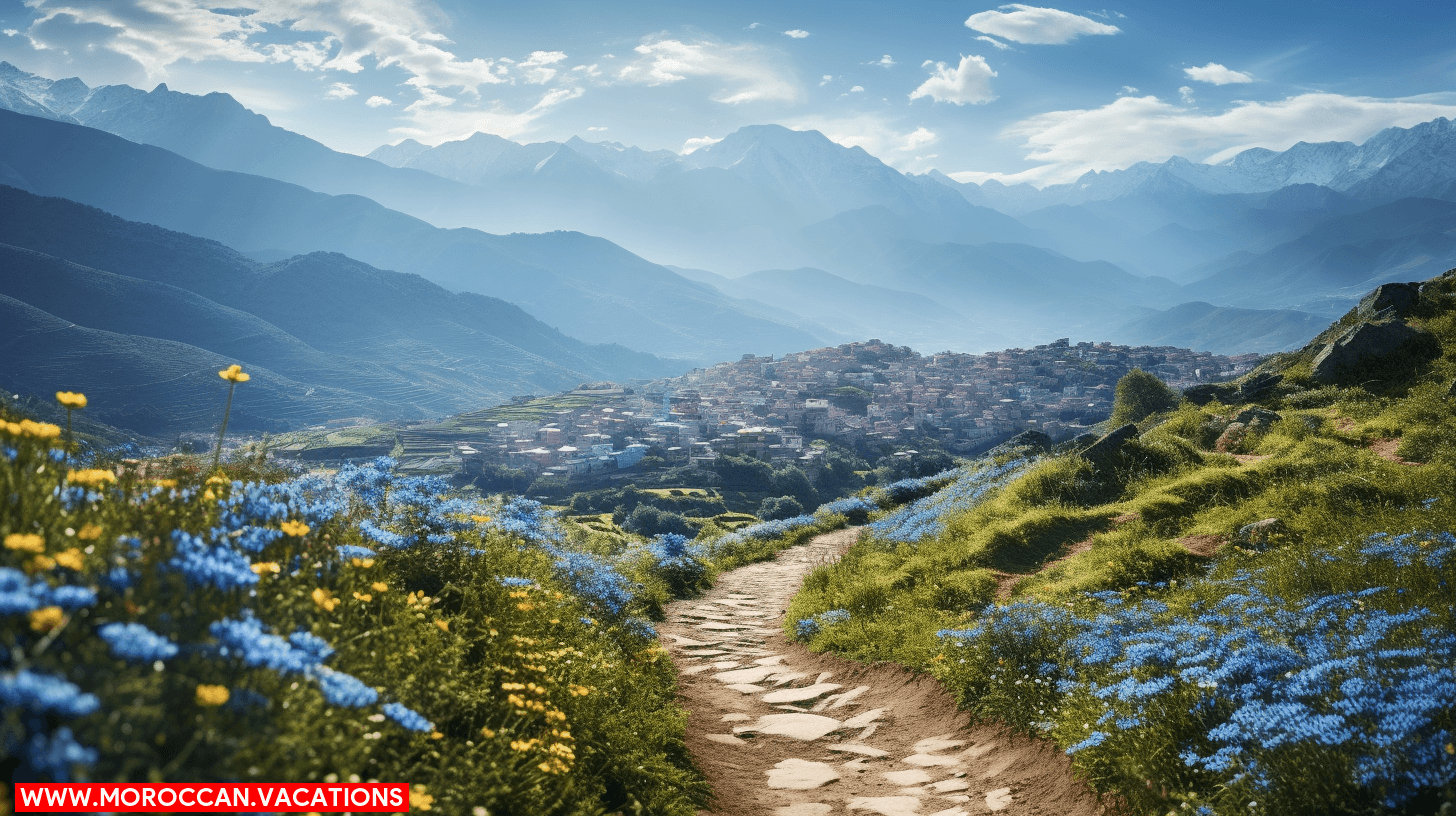 Stunning panoramic views along the Bouzaafar Ridge Trail, showcasing the natural beauty of the landscape.