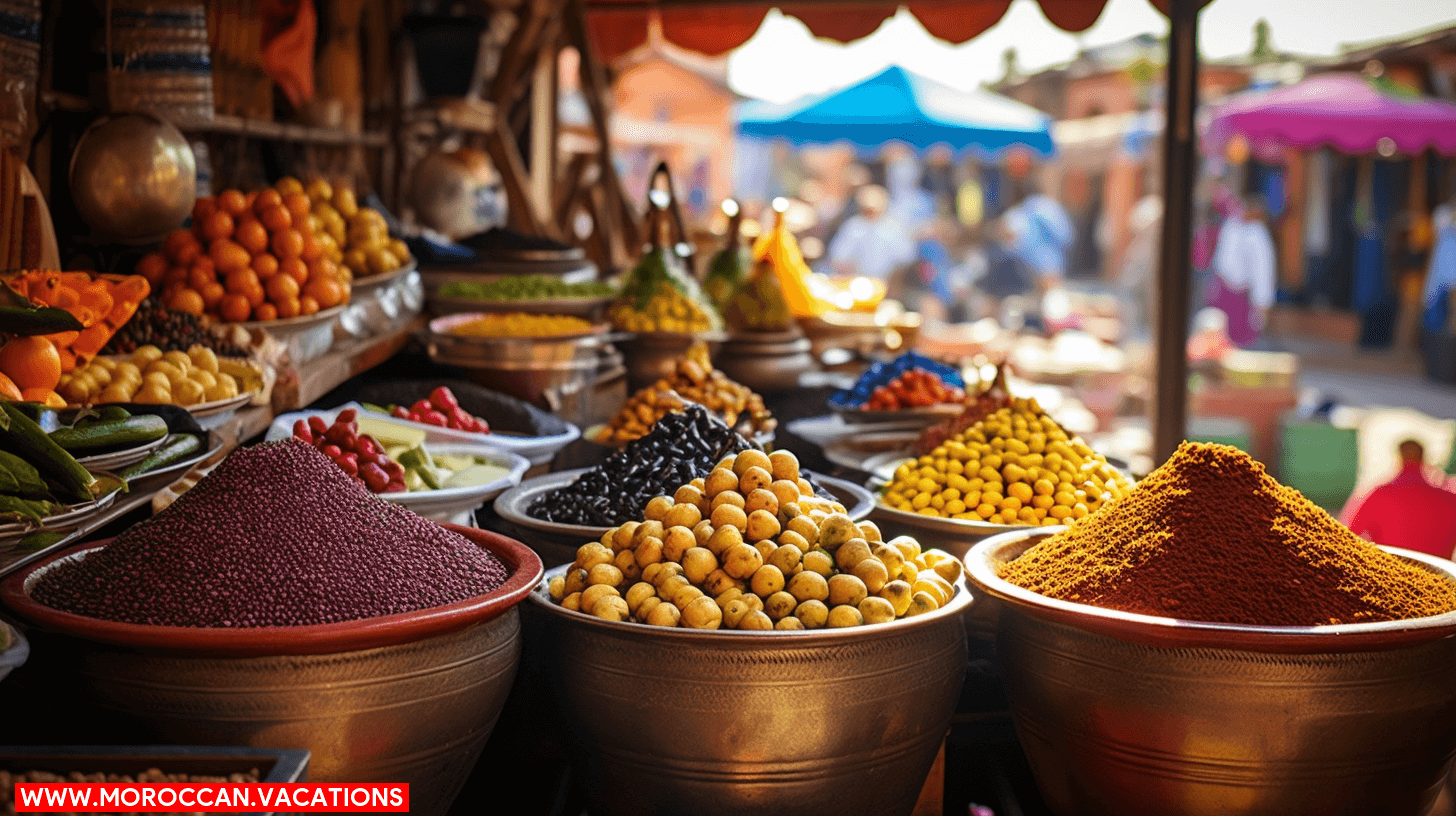 An assortment of specialty food items including olives, honey, and more.