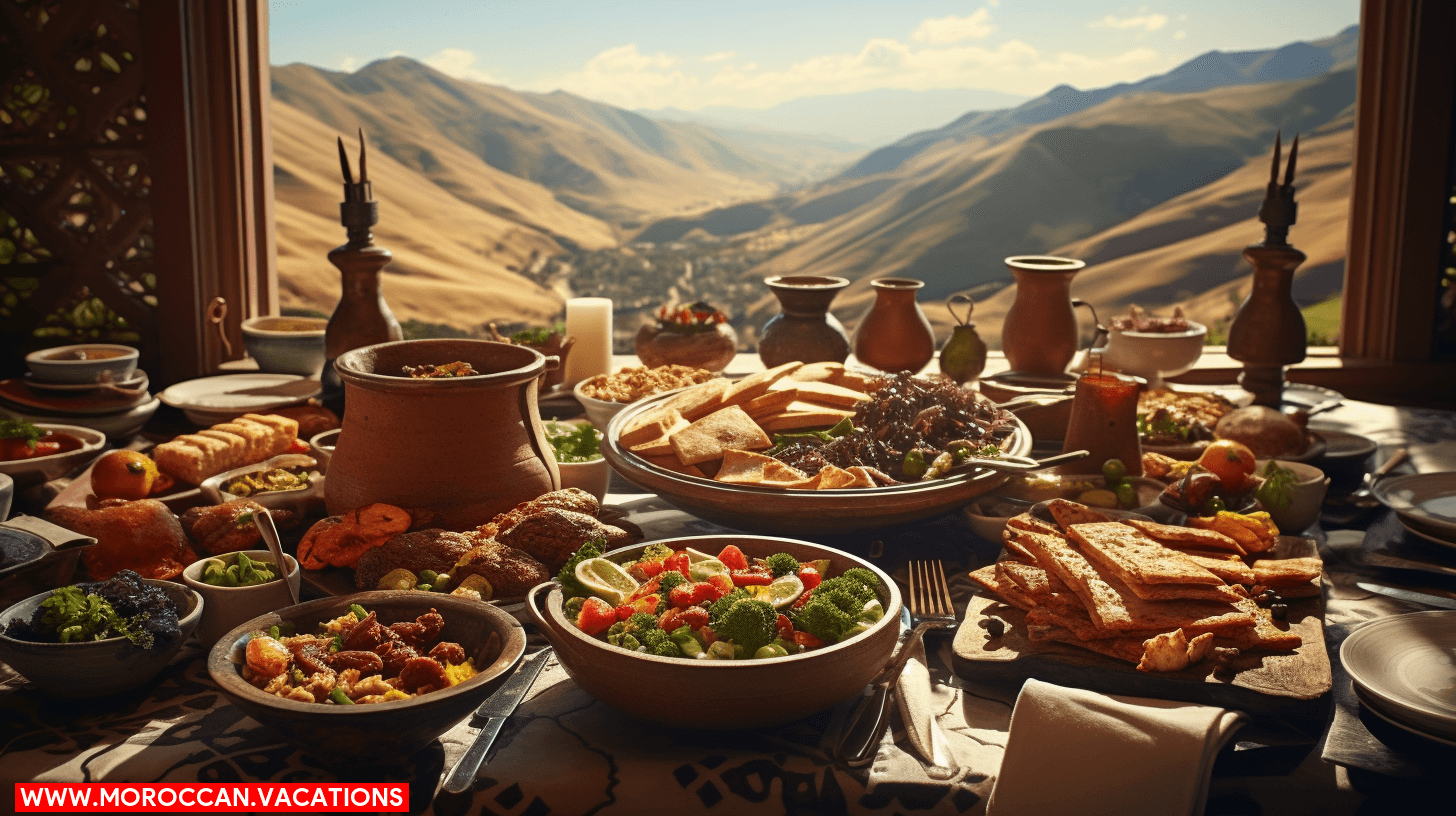 A person exploring Dades Valley cuisine, showcasing traditional dishes and local flavors for an immersive culinary experience.