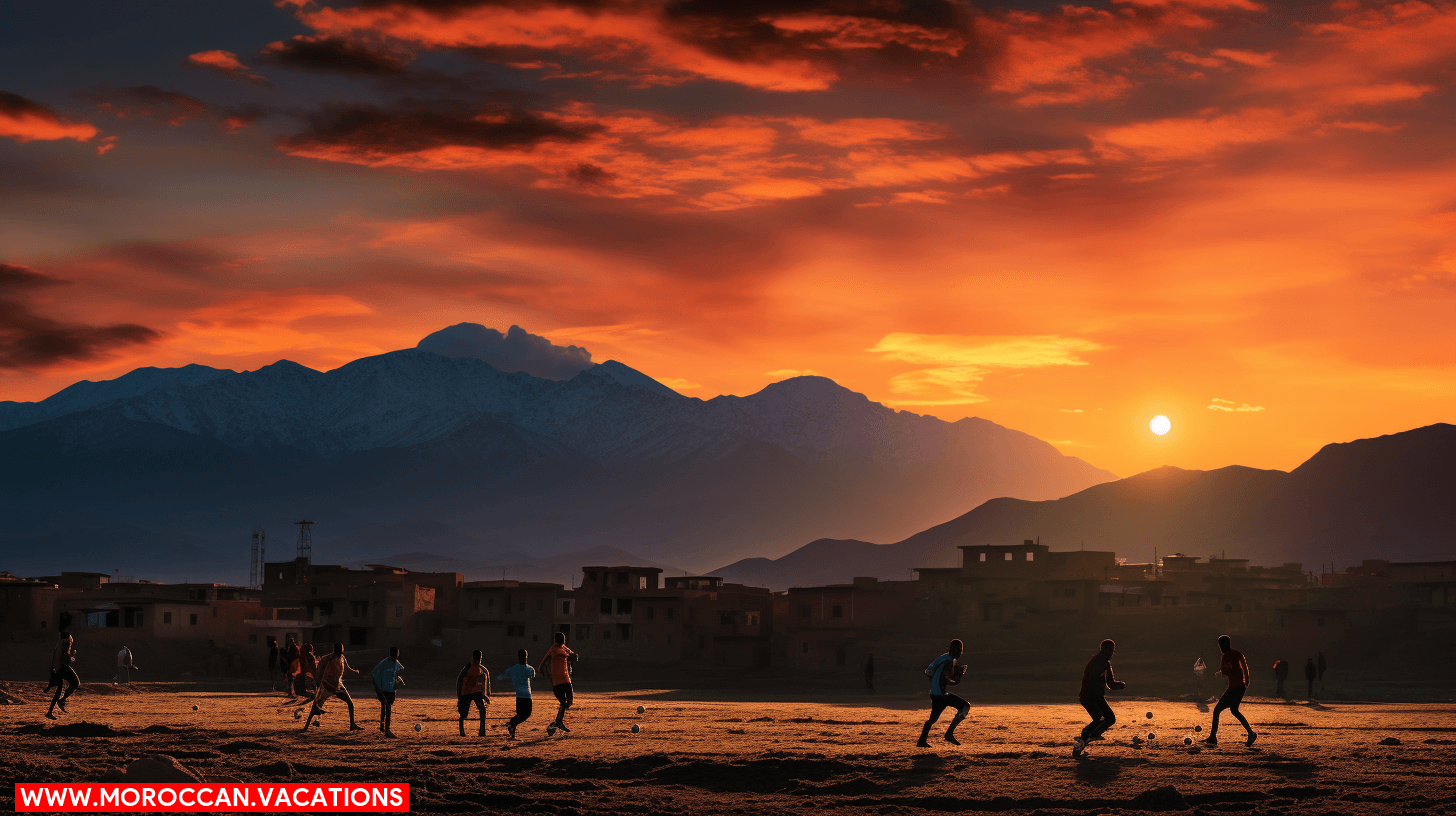 Image depicting the conclusion of a Moroccan sporting event.