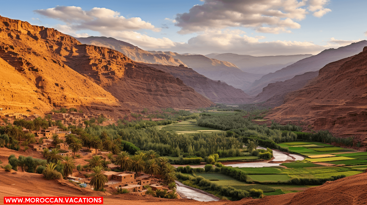 A breathtaking view of unique natural landscapes showcasing serene vistas, majestic mountains, and vibrant foliage.